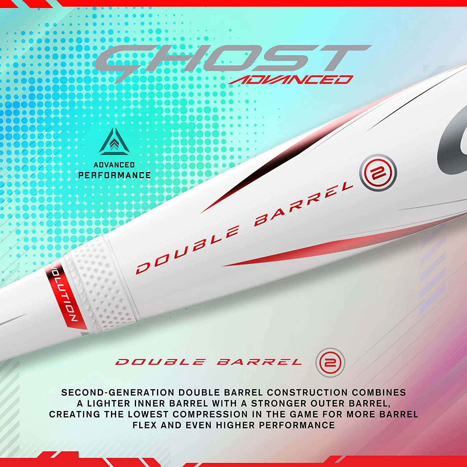 Easton Ghost 2022 Advanced Approved For All Fields 2 1/4" Fastpitch Softball Bat Drop (White / Red) - Image 6