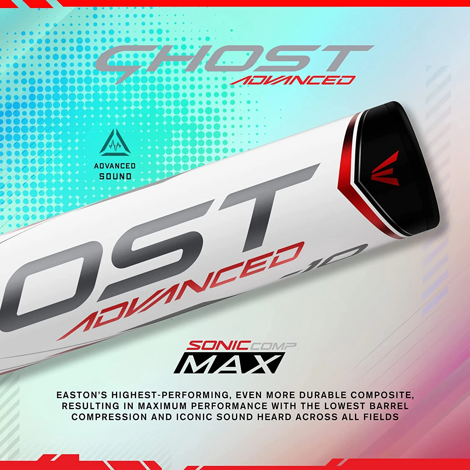 Easton Ghost 2022 Advanced Approved For All Fields 2 1/4" Fastpitch Softball Bat Drop (White / Red) - Image 7