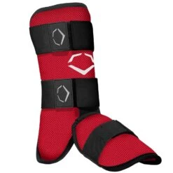 EvoShield SRZ-1 Series Baseball Fastpitch Batter's Leg Guard Adult (Scarlet)