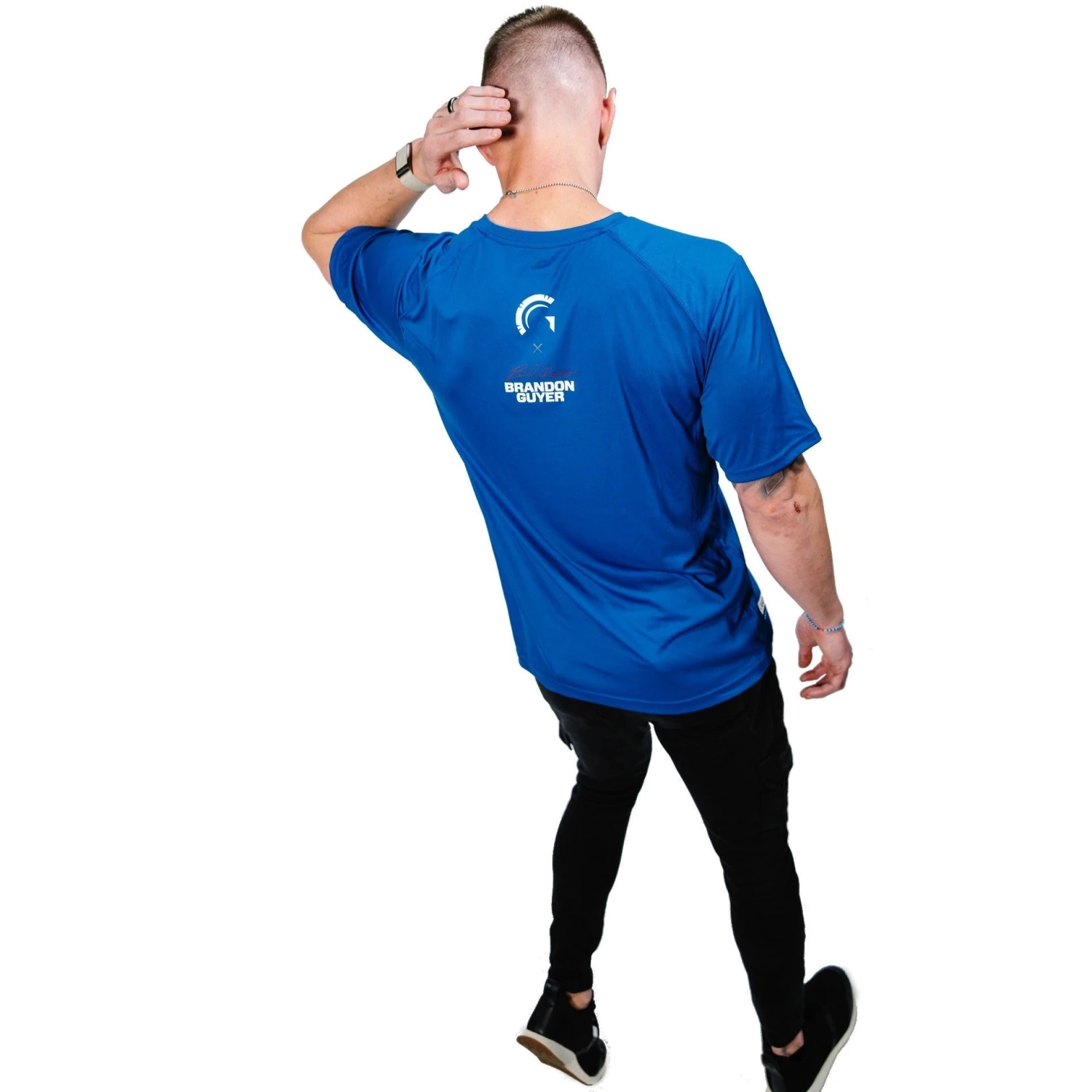 Guardian Baseball Brandon Guyer Mindset Performance Line Actions Over Feelings Athletic Shirt (Royal) - Image 3