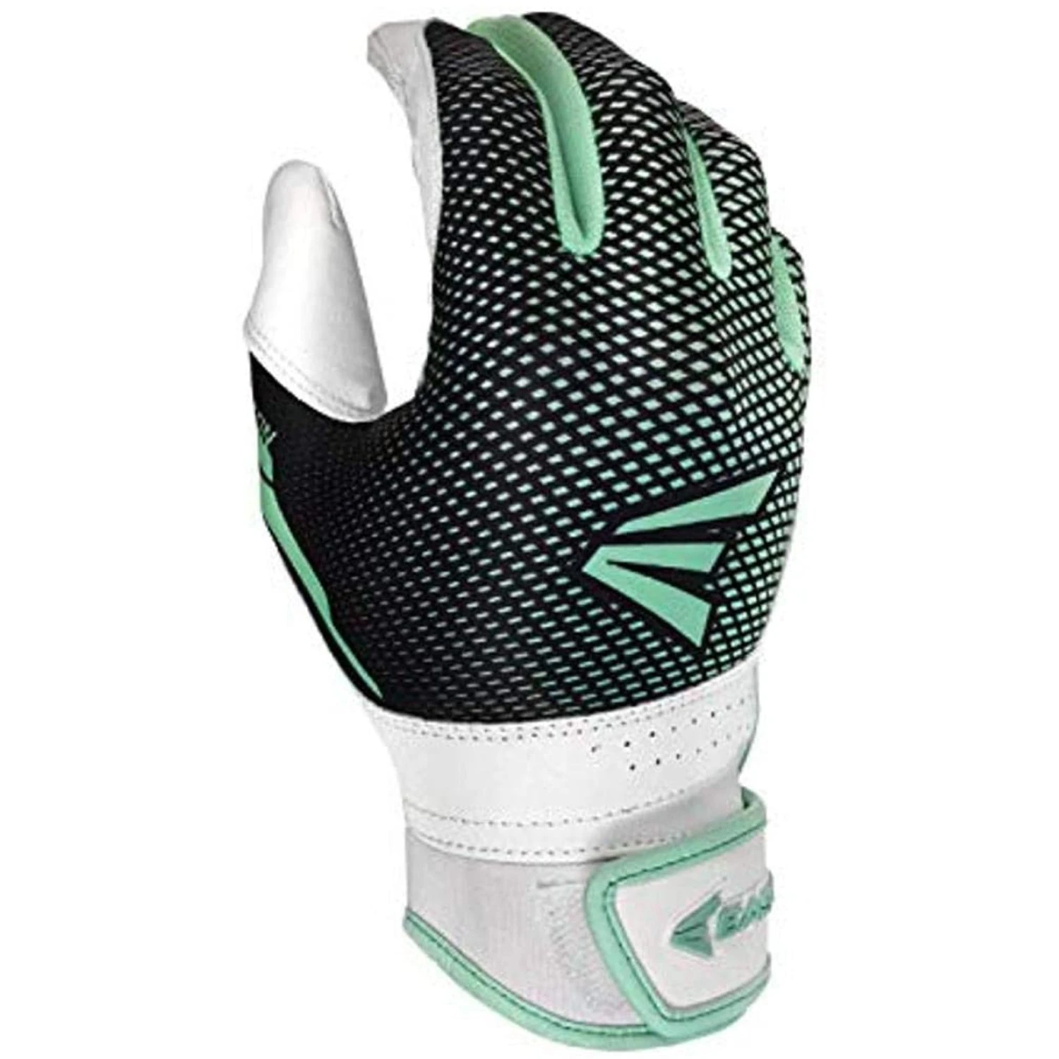 EASTON HYPERLITE Series Fastpitch Softball Batting Gloves (White/Mint)