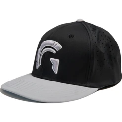 Guardian Baseball HC1 Ultima Grey/White 3-D "G" Black Ventilated Hat W/ Grey Bill L/XL (Black-Grey/Grey-White Logo)