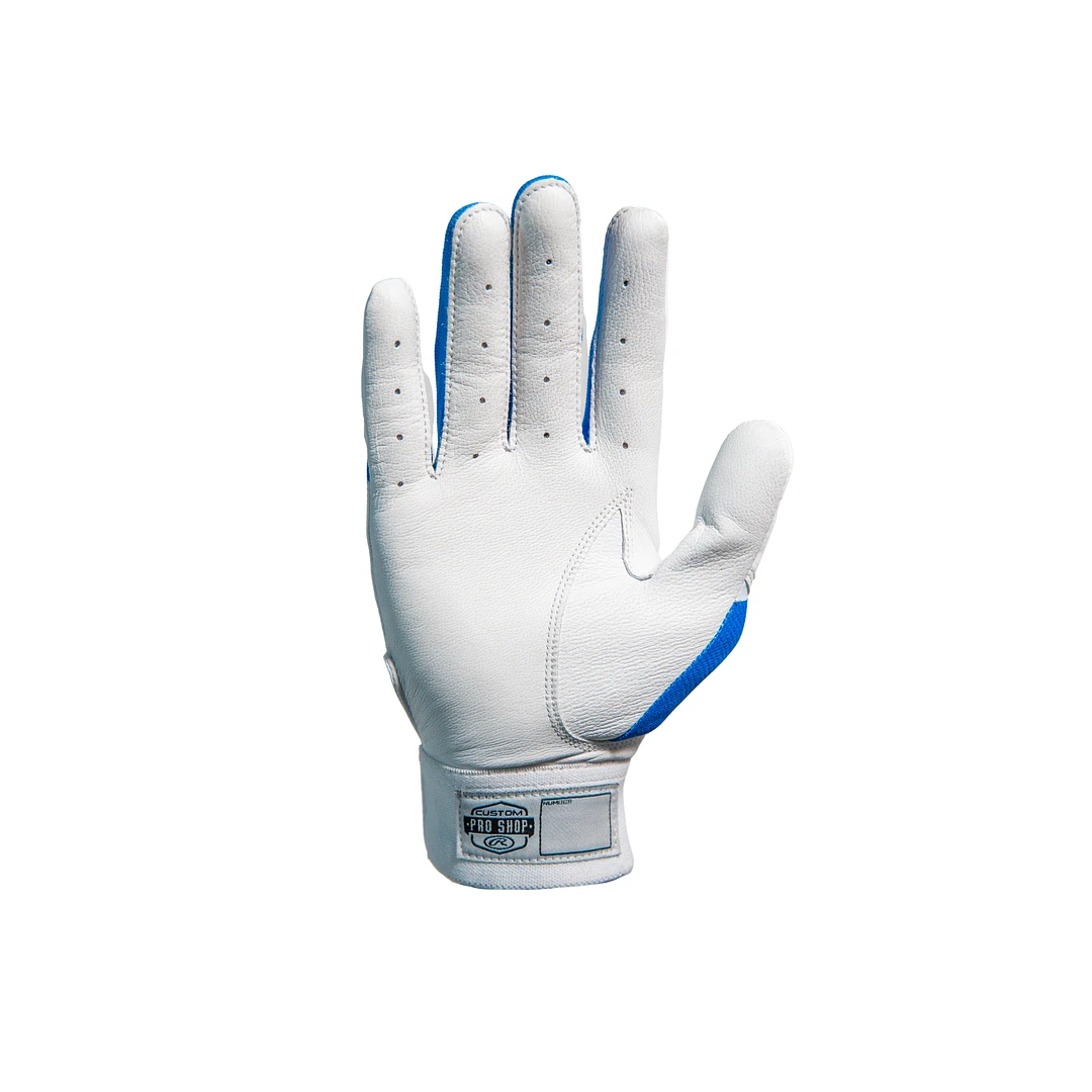 Guardian Baseball X Rawlings 5150 Limited Edition Israel Flag Baseball Batting Gloves Adult Sizes (Royal/White) - Image 2