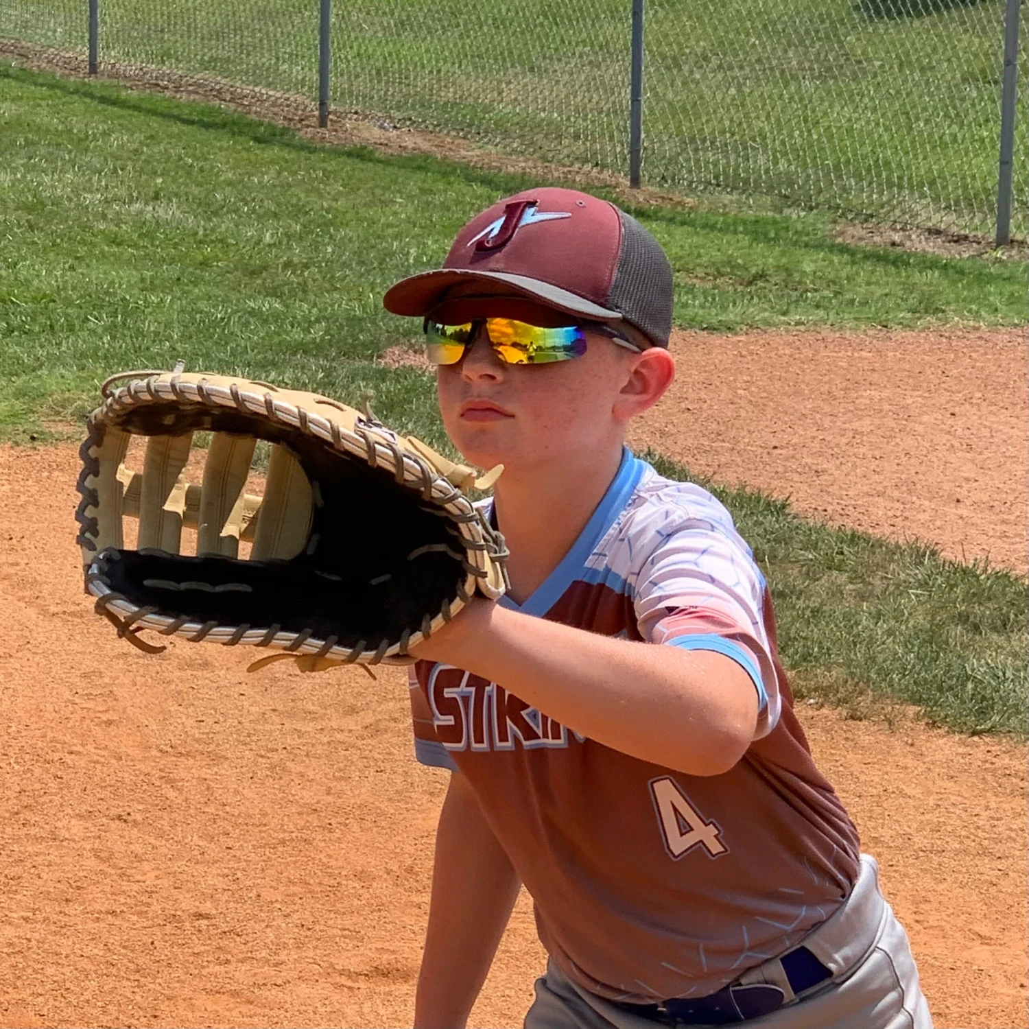 Rawlings RY2101 Youth Boys Baseball Shield Sunglasses Sport (Black/Yellow) - Image 11