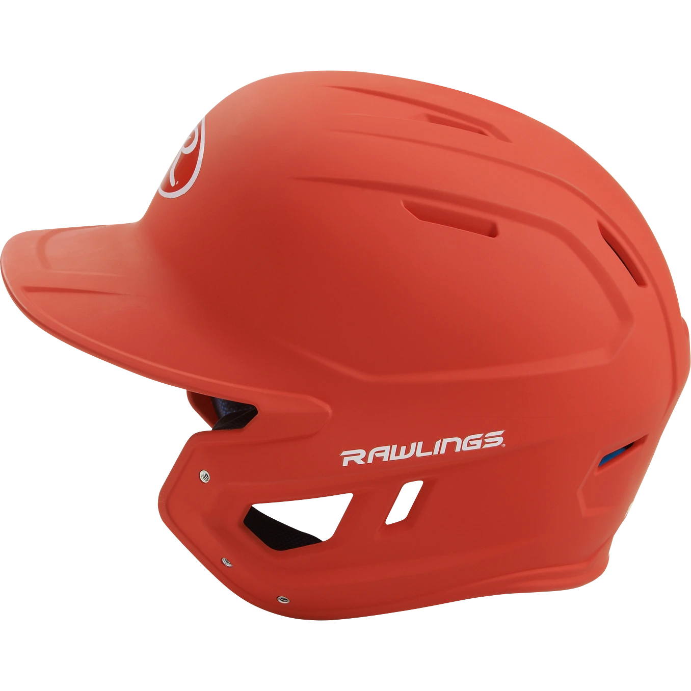 Rawlings MACH Series Matte Baseball Batting Helmet (Orange) - Image 3