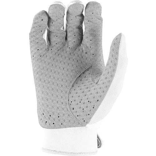 Marucci Tesoro Adult Baseball Batting Gloves (White/Gray) - Image 2