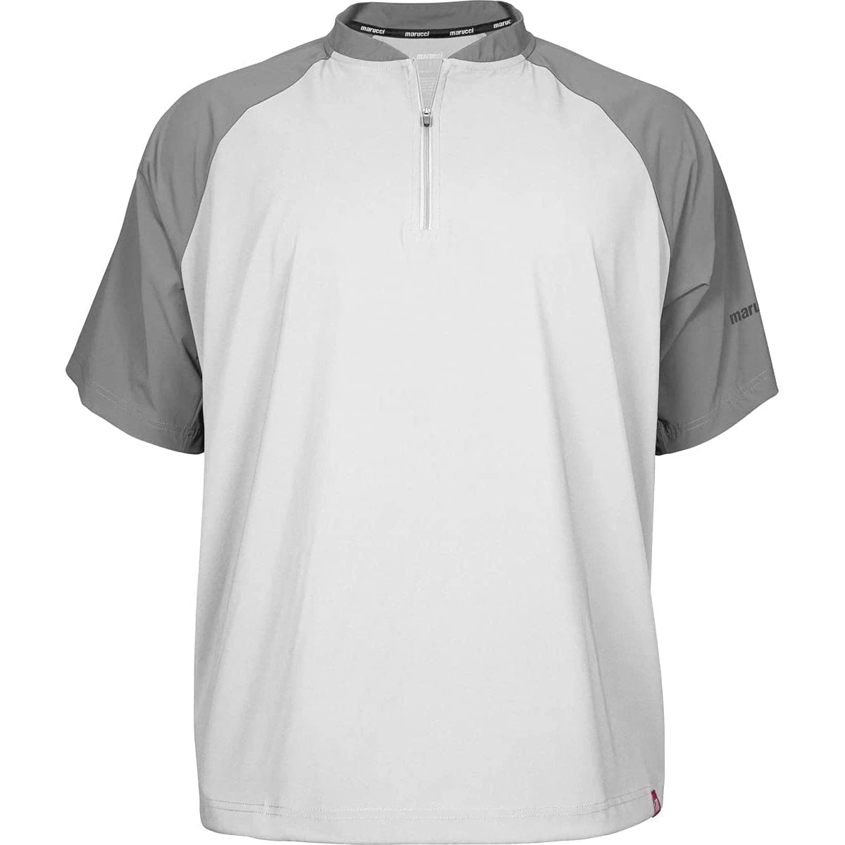 Marucci Mens Short Sleeve Baseball Cage Jacket (White)