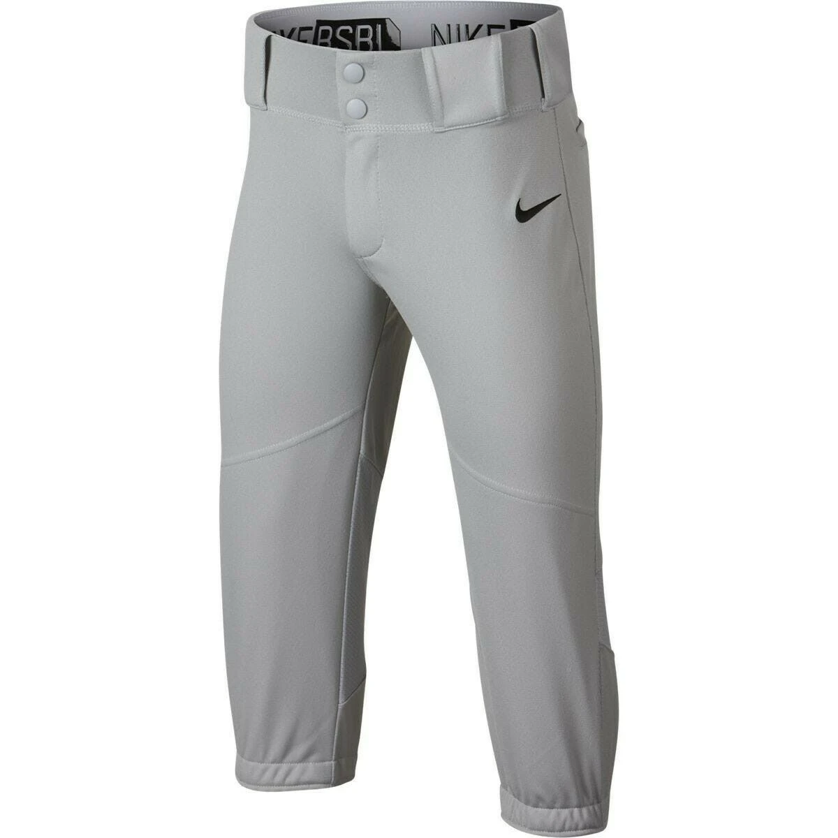Nike Mens Vapor Pro Knicker High Baseball Pants (Gray/Black)