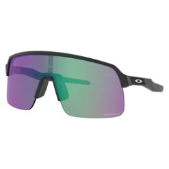 Oakley Sutro Lite Men's Polarized Rectangular Baseball Shield Sunglasses (Matte Black/Prizm Road/Jade)