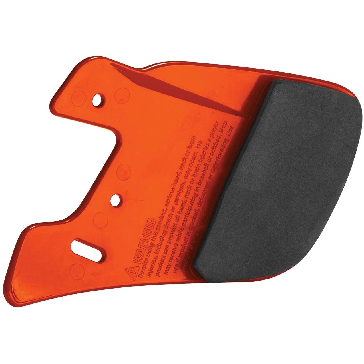 Easton Baseball Batting Helmet Extended Jaw Guard Right Handed Batting Helmet (Orange) - Image 2