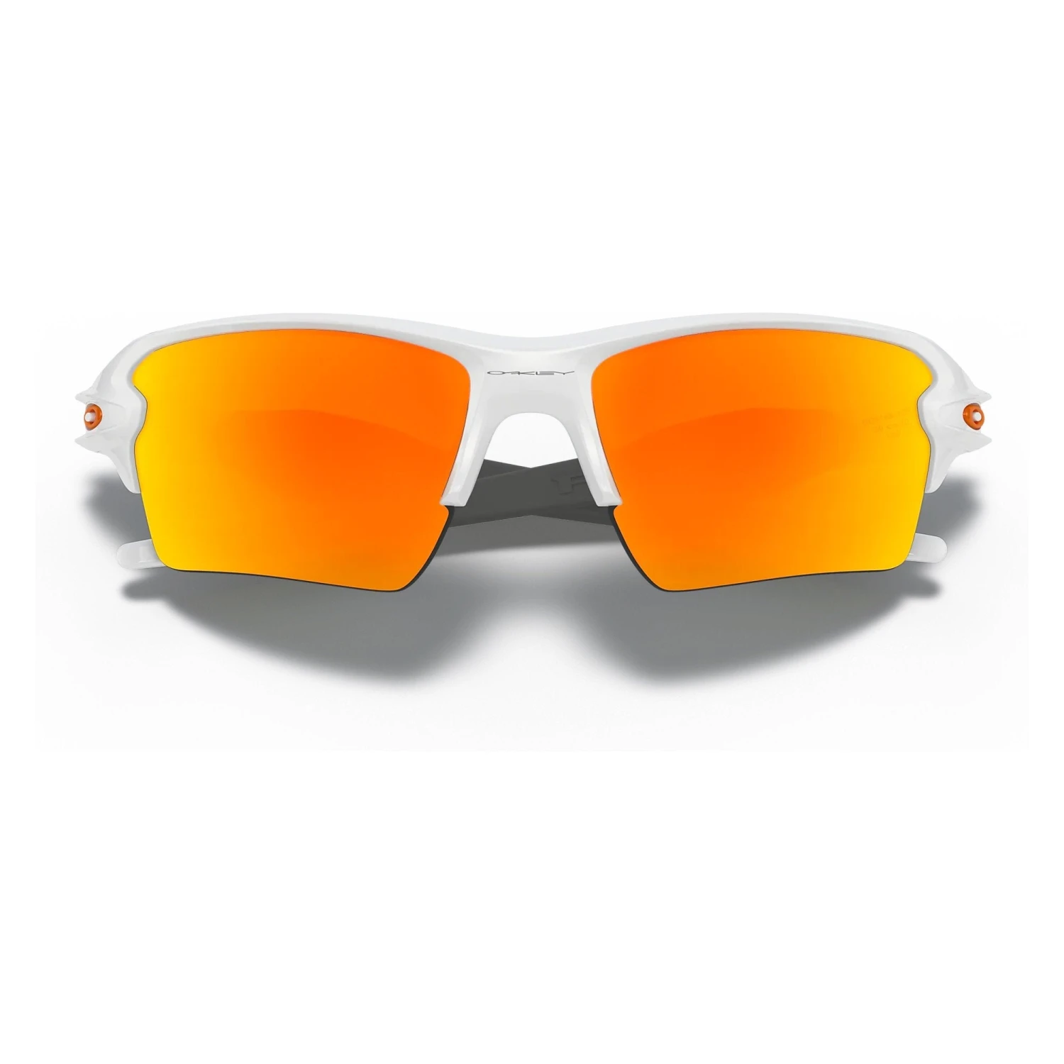 Oakley Flak 2.0 XL Men's Baseball Sunglasses, Polished, Polished (White/Fire Iridium) - Image 6