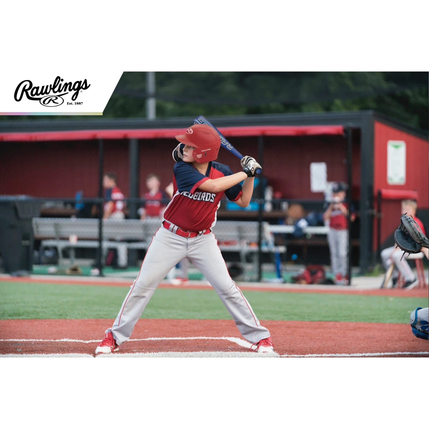 Rawlings MACH Series Matte Baseball Batting Helmet (Scarlet) - Image 8