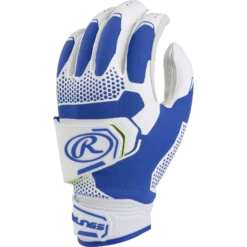 Rawlings Workhorse Pro Women's Double Strap Fatspitch Softball Impax Batting Gloves (Royal)