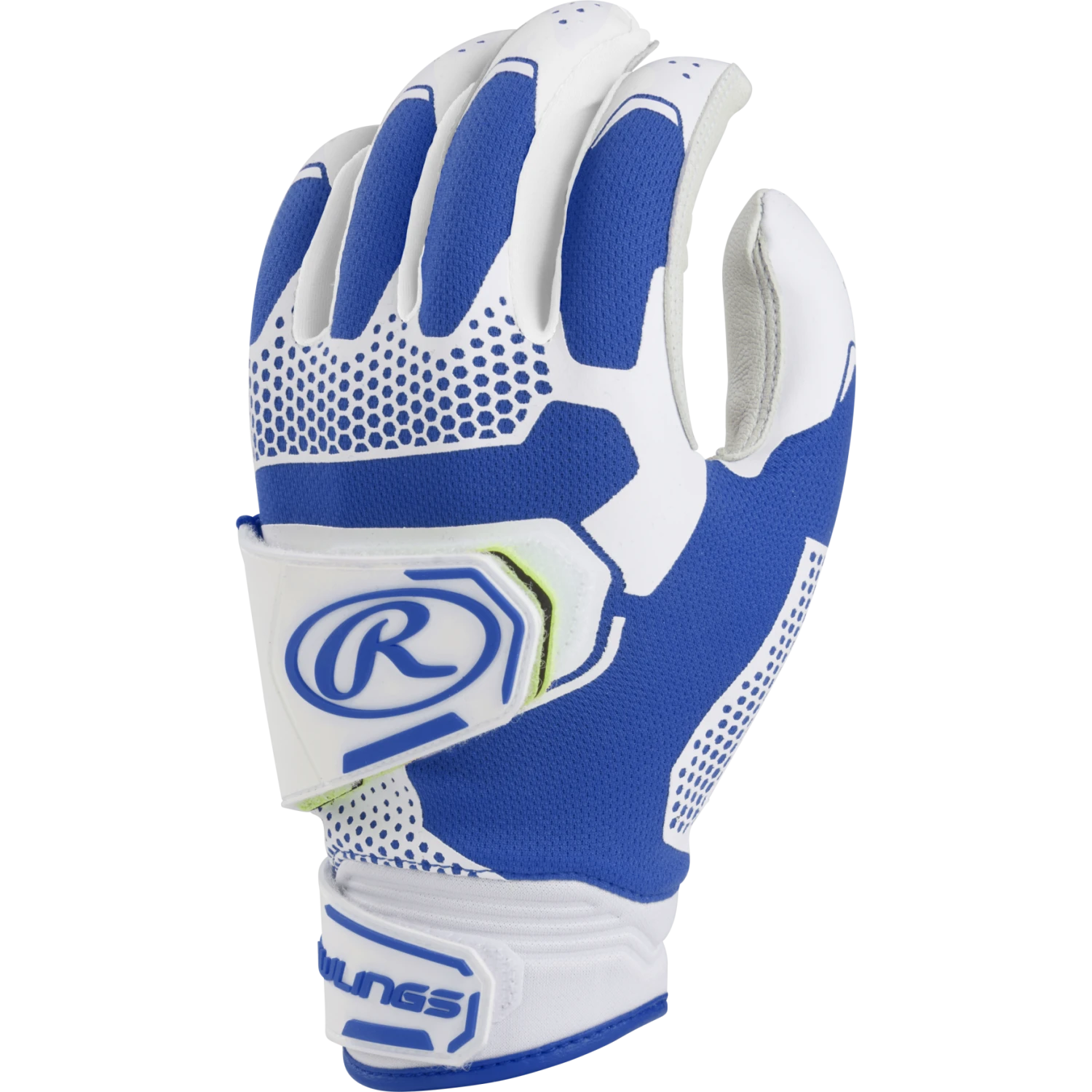 Rawlings Workhorse Pro Women's Double Strap Fatspitch Softball Impax Batting Gloves (Royal)