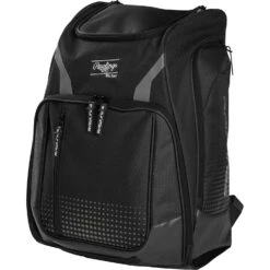 Rawlings Legion Baseball & Softball Players Equipment Backpack (Black)