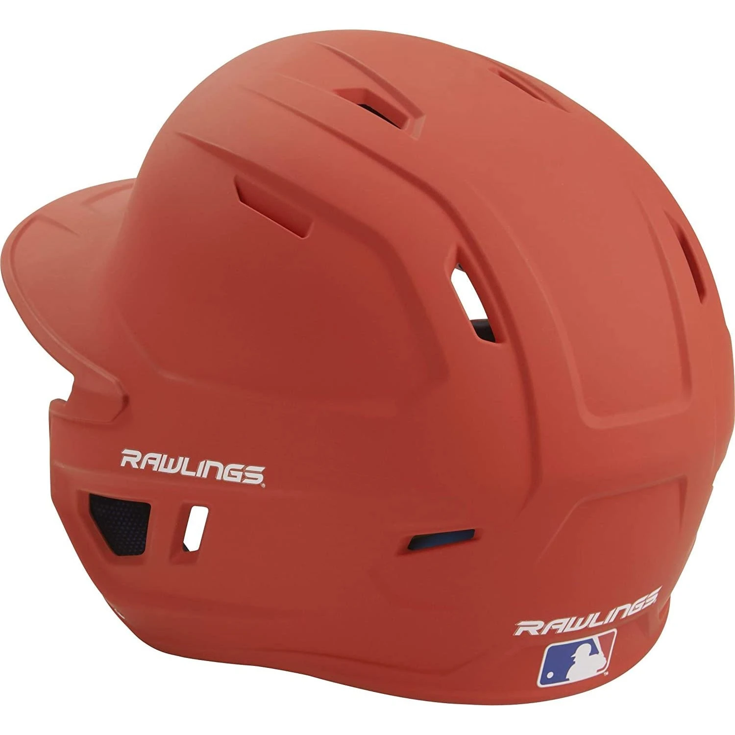 Rawlings Mach Matte Baseball Batting Helmet Junior & Senior Adult Size (Burnt Orange) - Image 5