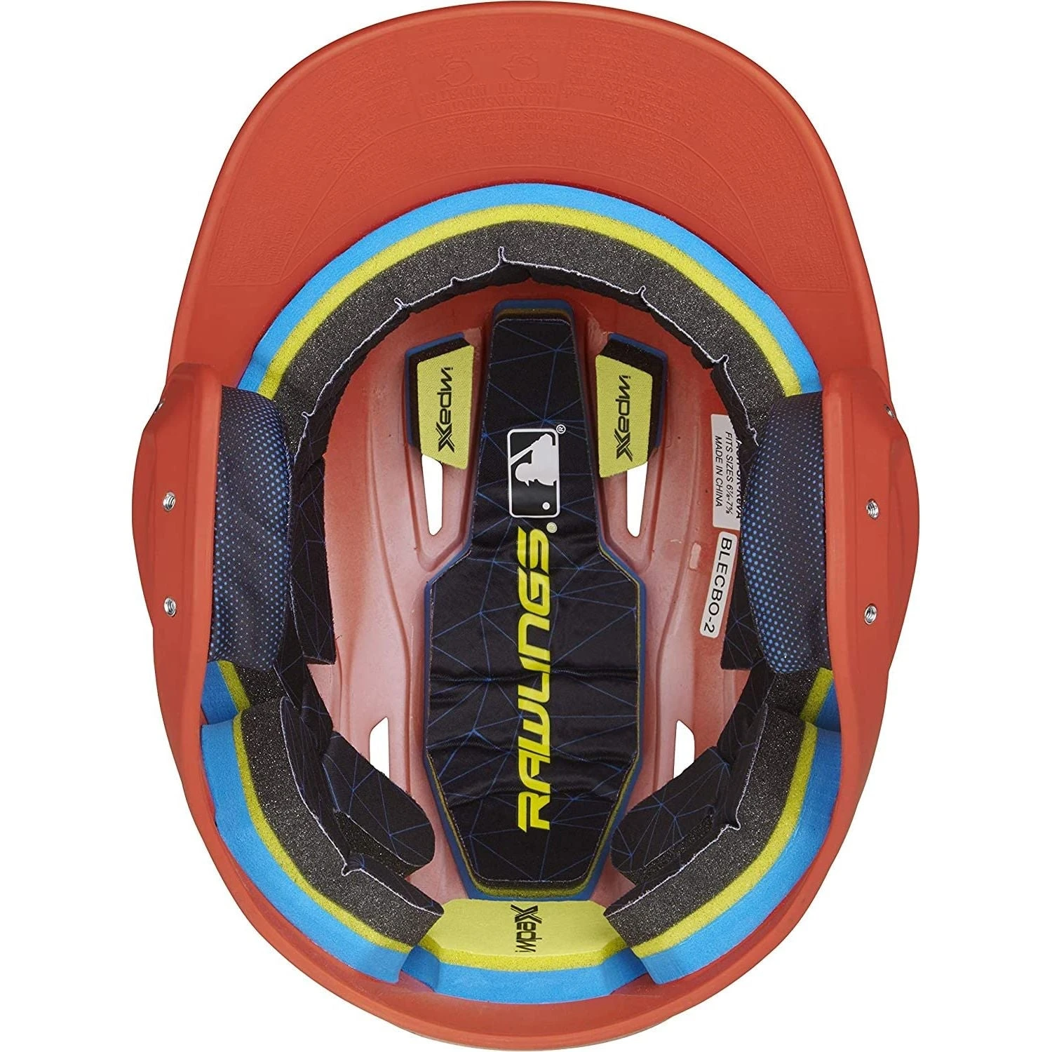 Rawlings Mach Matte Baseball Batting Helmet Junior & Senior Adult Size (Burnt Orange) - Image 7