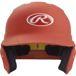 Rawlings Mach Matte Baseball Batting Helmet Junior & Senior Adult Size (Burnt Orange)