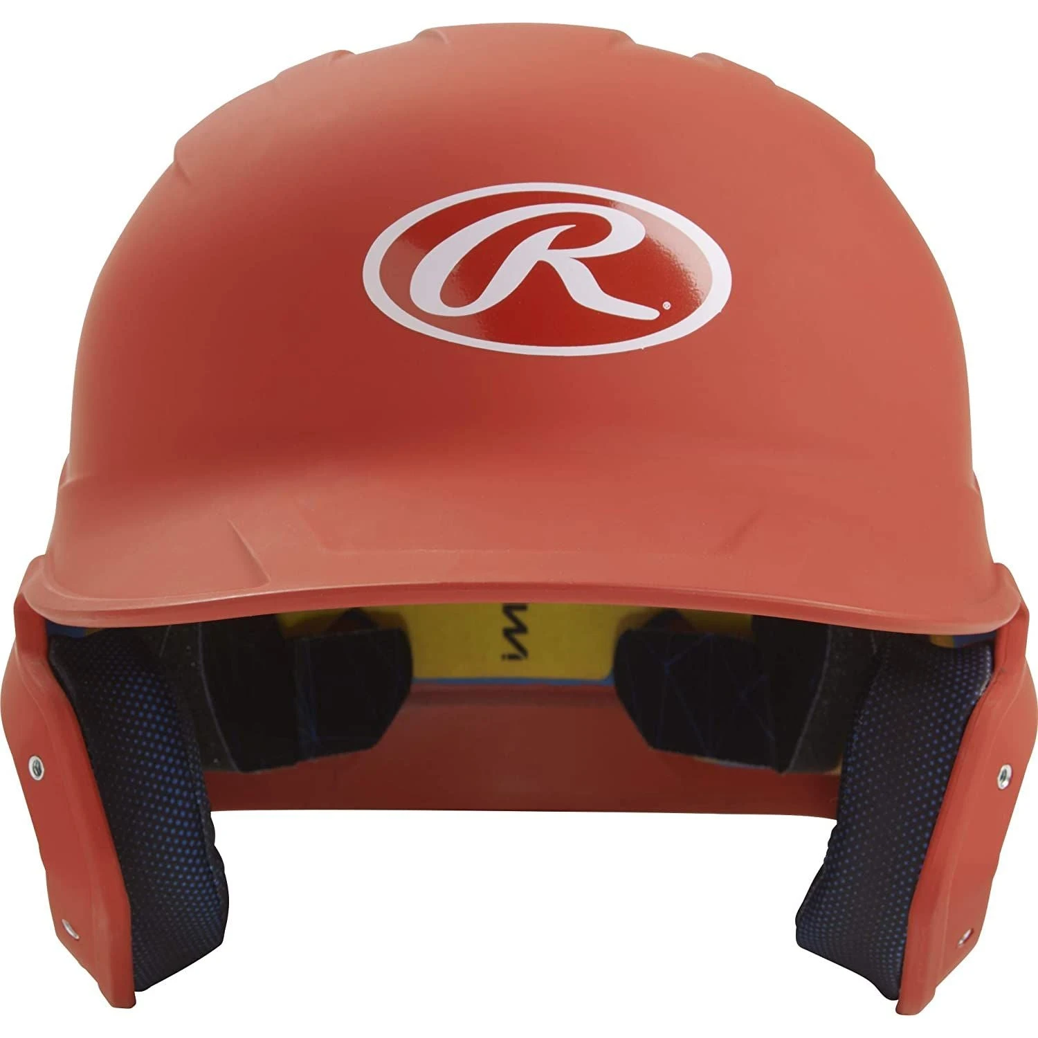 Rawlings Mach Matte Baseball Batting Helmet Junior & Senior Adult Size (Burnt Orange)