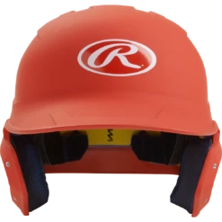 Rawlings MACH Series Matte Baseball Batting Helmet (Orange)