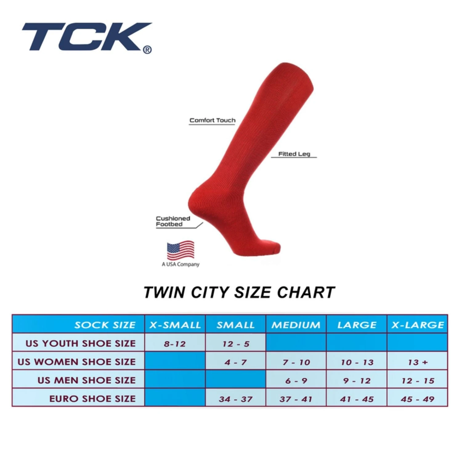 TCK Twin City Baseball Softball Solid Adult Sock Sizes 9-12 (Black) - Image 3