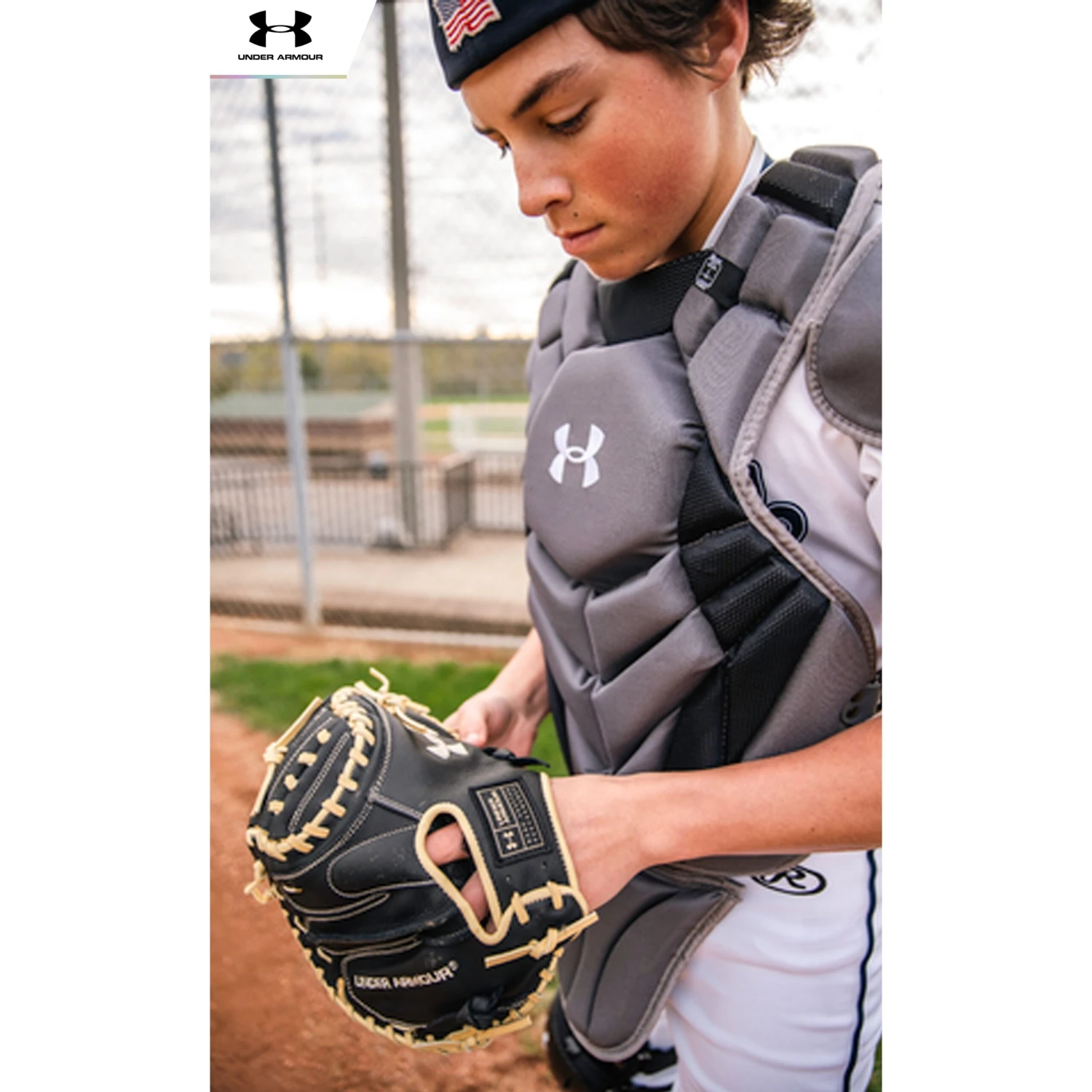 Under Armour Pro 4 NOCSAE Catcher's Equipment Gear Set Intermediate (Black) - Image 9