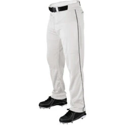 Wilson Men's Adult Baseball Pants Relaxed Fit With Piping (White)
