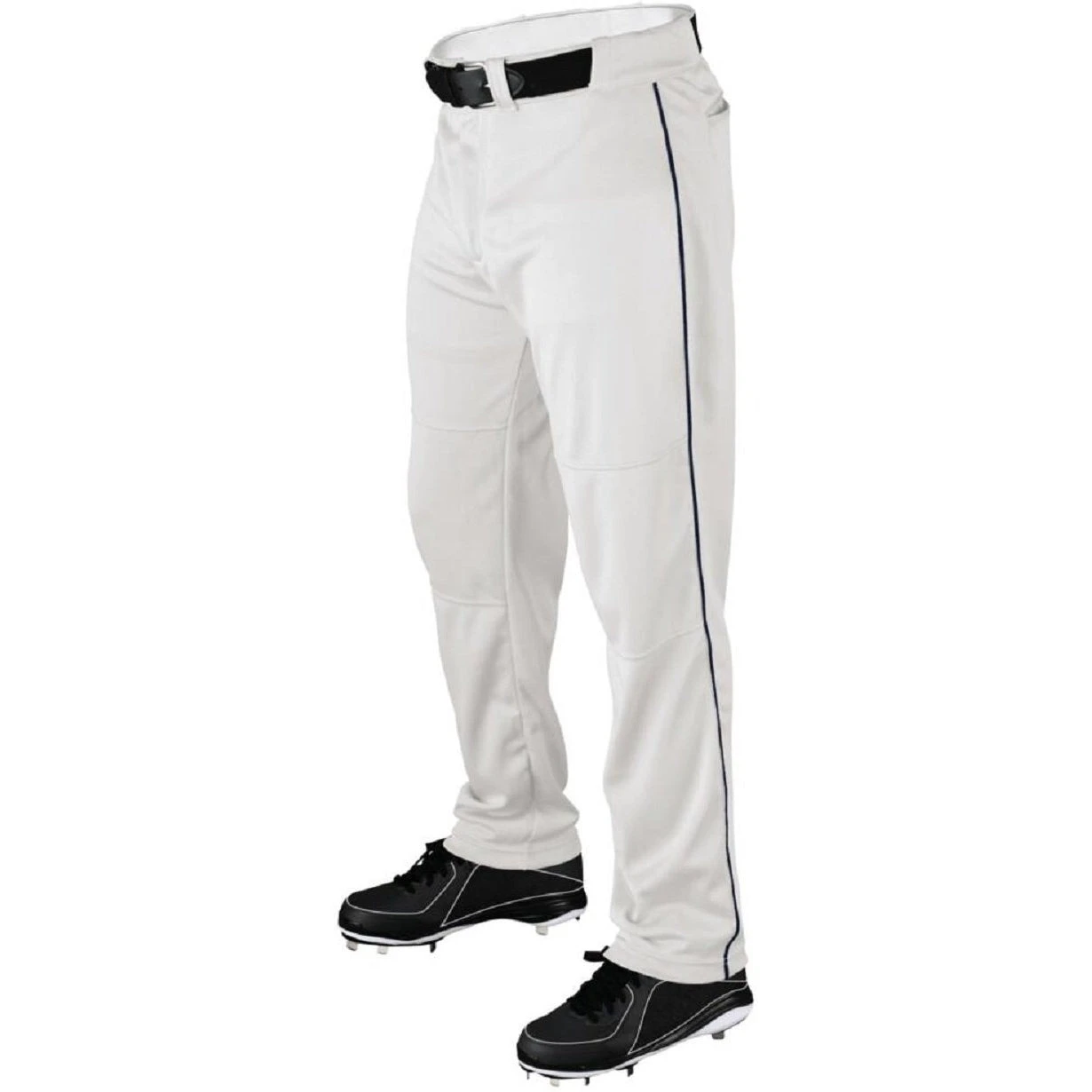 Wilson Men's Adult Baseball Pants Relaxed Fit With Piping (White/Royal)